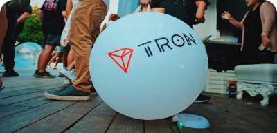 tron balloon on the ground