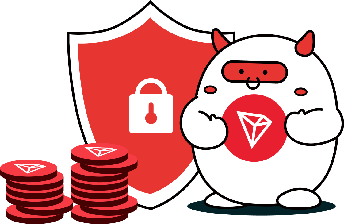 tronbull with shield and coins